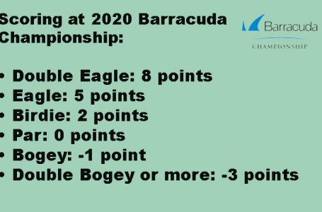 Barracuda Championships – has Stableford format, like none other on the PGA Tour