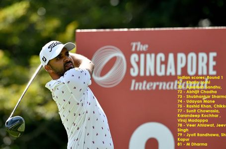 Khalin Joshi leads and Sandhu lies third in Singapore International