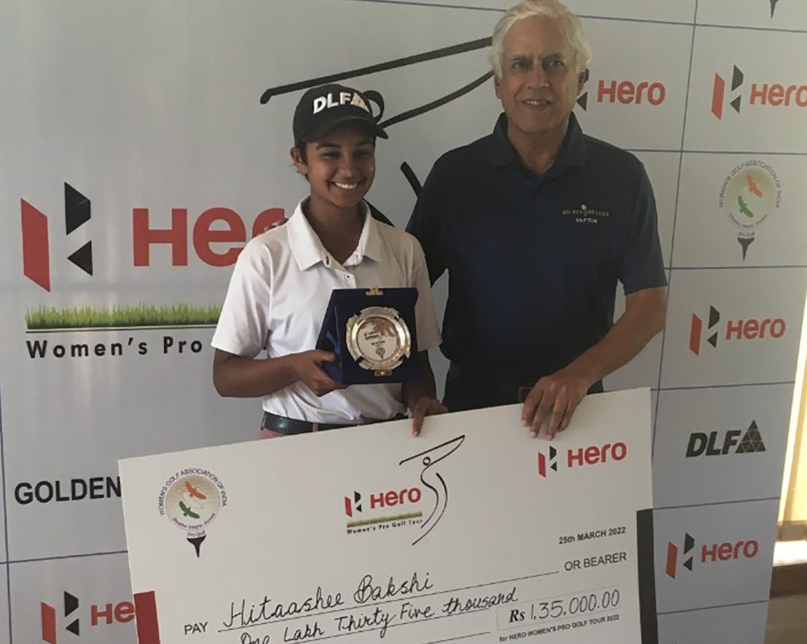 Hitaashee wins sixth leg of Hero WPGT with a stunning 12-under total
