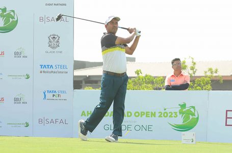 Shamim early leader at Ahmedabad Open 2023 by Glade One
